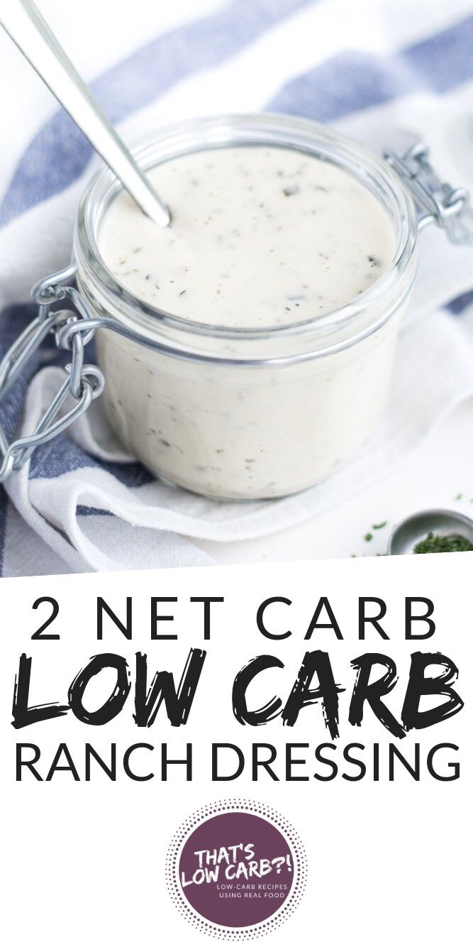 Low Carb Keto Ranch Dressing - Low Carb Recipes by That's Low Carb?!