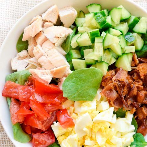 Low Carb Spinach Cobb Salad | Low Carb Recipes by That's Low Carb?!