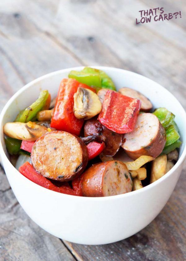 Low Carb Sausage And Vegetable Skillet Recipe - Low Carb Recipes