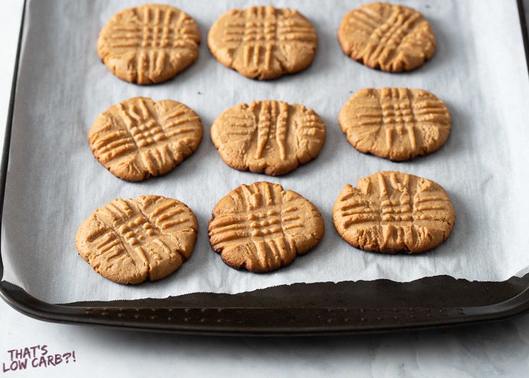 Keto Peanut Butter Cookies - Bakery Style • Low Carb with Jennifer