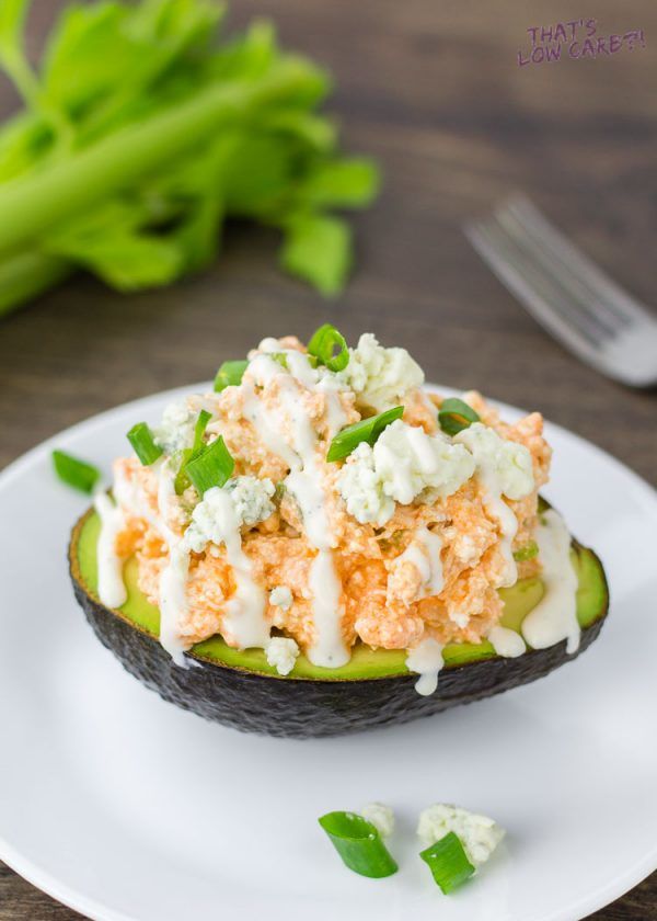 Buffalo Chicken Stuffed Avocado | Low Carb Recipes by That's Low Carb?!