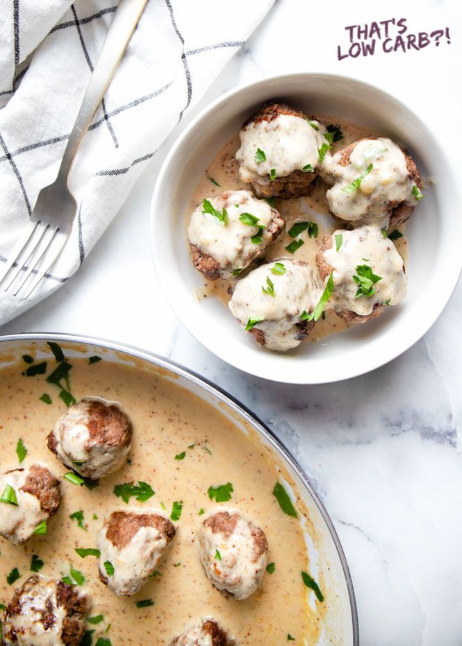 Keto Low-Carb Gluten-Free Swedish Meatballs Recipe